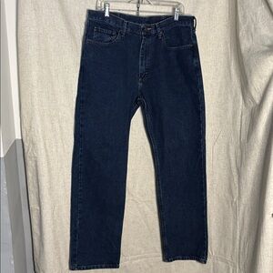 Wrangler Men's Dark Blue Jeans 35x30 Regular Fit